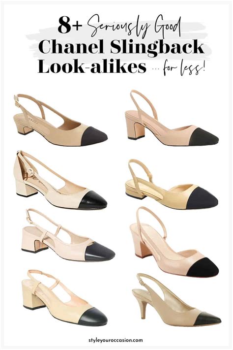 chanel slingbacks dupe|chanel look alike flats.